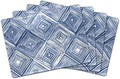 CounterArt Indigo Diamond Boxed Set of 4 Premium Hardboard Placemats by Thirstystone