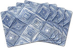 CounterArt Indigo Diamond Boxed Set of 4 Premium Hardboard Placemats by Thirstystone