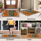 Rustic Fall Pumpkin Faux Coco Coir Doormat Door Mat 17x30 - Image 6