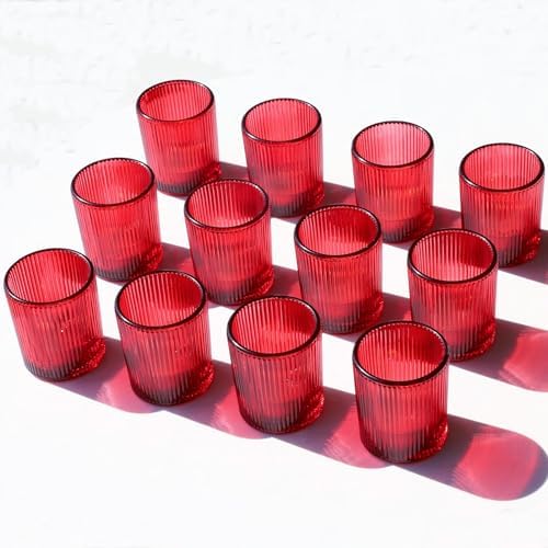 VOHO 24pcs Red Votive Candle Holders for Table Centerpiece Valentines Day - Image 5