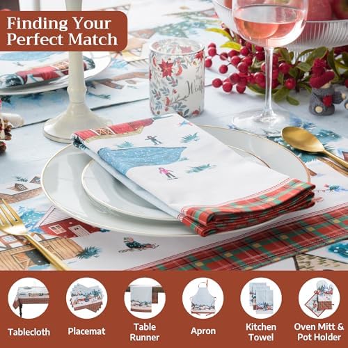 Maison d' Hermine Cloth Napkins Set of 4 Reusable 100% Cotton (20" x 20") - Image 4
