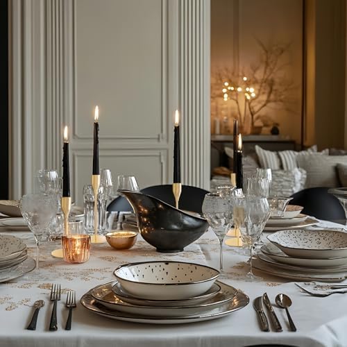 Gold Candlestick Holders, Metal Taper Candle Holders, Bulk Set of 27 - Image 6