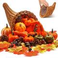 Fall Cornucopia Basket Fall Table Centerpieces 13.78'', Classic by RimCereal