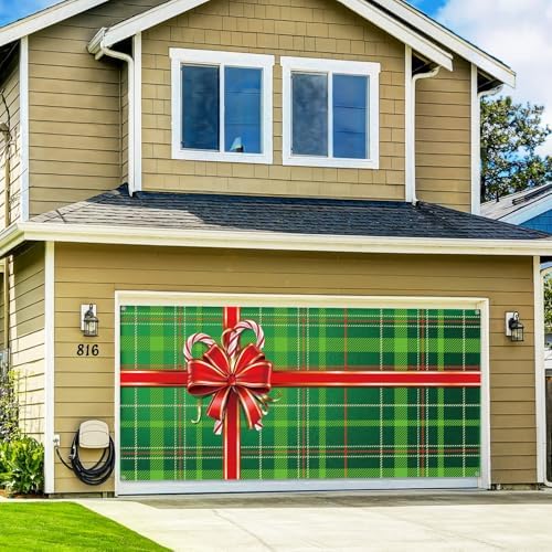 WovWeave Gift Box Garage Door Cover Banner, 7 x 16 ft - Image 5
