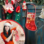 Leyndo 100 Pcs Long Mesh Christmas Stockings Bulk 50 12 Inches Christmas Stockings with 50 Santa Header Card Candy Cane Xmas Stocking for Event Gift Stuffing Family Holiday Party (Red, Green) - Image 4