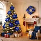 8PCS Large Christmas Magnolia Flowers for Christmas Tree Wreath - Image 3