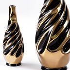 Yundu Gold with Black Vase Set of 2 - Image 4