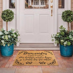 Funny The Entrance Way Outside Personalized Rug with Heavy-Duty Non Slip Outdoor Coconut Coir Doormat Pets Lover Gift 23.6 x 15.7 inch (Spanish Bienvenidos May God Bless Our Home) - Image 4