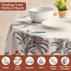 Maison d' Hermine Table Cloth Round Table Reusable 100% Cotton 69" Diameter - Image 4