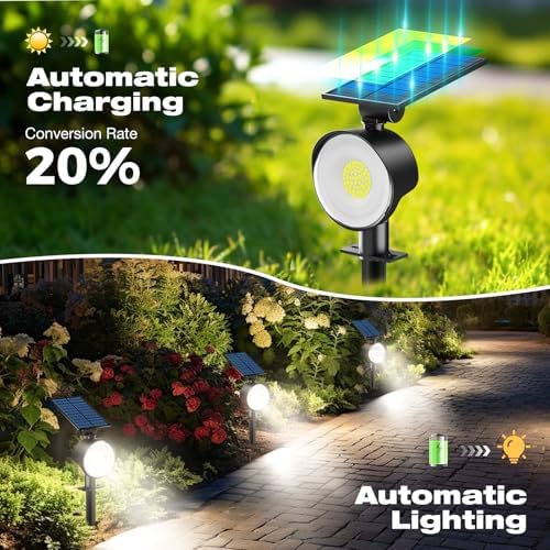nipify Solar Spot Lights Outdoor Waterproof, Landscape Spotlights - Image 4