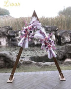 Lisuun Artificial Wedding Arch Flowers, 2 Large Floral Swags - Image 2
