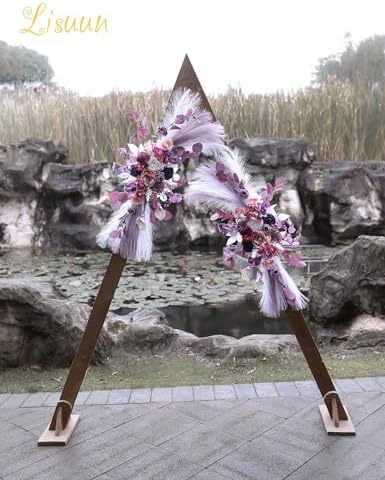 Lisuun Artificial Wedding Arch Flowers, 2 Large Floral Swags - Image 2