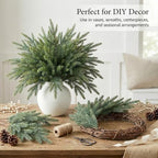 16 Pcs Norfolk Pine Stems, 19" Real Touch Norfolk Pine Branches - Image 4
