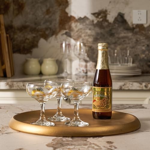 DN Decoration 14 Inch Large Gold Decorative Tray, Trays for Home Decor - Image 6