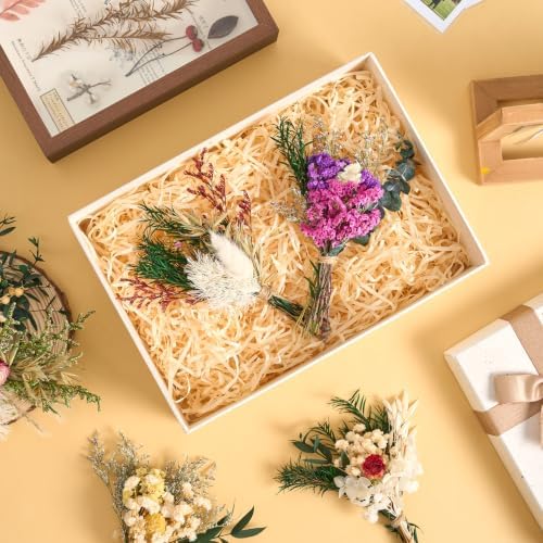 12/24PCS Handmade Dried Flower Bouquet with Stems Natural Dried Wildflowers 7.5 Inch Mini Dry Flowers for Vase Farmhouse Decor, Wedding Styling, Photography Props, Gift DIY(24pcs, Colorful) - Image 3