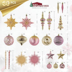 SHareconn 80Pcs Christmas Tree Ornaments Set Christmas Tree Decorations - Image 2
