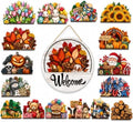 16 Pcs Interchangeable Welcome Sign for Front Door (1) by Unknown