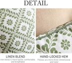 ISAENNE Designer Linen Throw Pillow Cover,Set of 2,18"x18"-Mosella C - Image 4