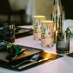 Flameless Candles LED Easter Rabbit Daisy Decorative Candles Battery Operated Ornage Flickering Candles with 18-Key Remote Timer Pillar for Home Living Room Party Table Decorations Green - Image 5