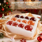 Brown Glass Christmas Ornaments, 12-Pc Vintage Ball & Onion Shapes for Tree - Image 5