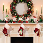 Wonderjune 6 Pcs Christmas Stocking Holders for Mantle, Santa Claus - Image 4