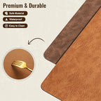 DOLOPL Placemats Set of 8, Reversible Dual-Color Faux Leather Place Mats - Image 7