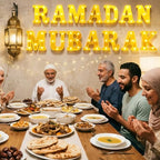 Aurelema 14 Pcs Ramadan Mubarak Decorations LED Letter Lights Sign - Image 5