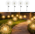 Solar Fireworks Lights for Outside Fairy Garden Warm White 4 Pack by Unknown