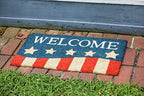 Evergreen Coir Welcome Patriotic Stripes Entrance Doormat | Indoor and Outdoor | 28-inches x 16-inches | Non-Slip Backing | All-Season | Natural Heavy-Duty Low Profile | Home Décor - Image 5