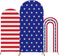 3 Pcs Patriotic Arch Cover Spandex Fitted 4ft 5ft 6ft,Stripe by RimCereal