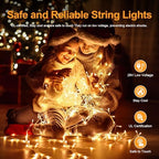 355FT 900LED Christmas Lights, Extra Long Outdoor String Lights Waterproof, Timer & Memory, 8 Modes Dimmable Plug in Fairy for Classroom Outside Tree Wedding Patry Warm White - Image 6