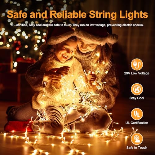 355FT 900LED Christmas Lights, Extra Long Outdoor String Lights Waterproof, Timer & Memory, 8 Modes Dimmable Plug in Fairy for Classroom Outside Tree Wedding Patry Warm White - Image 6
