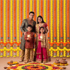 Suncalla 5 Pcs 5 ft Diwali Marigold Garland for Pooja Decor, Yellow - Image 7