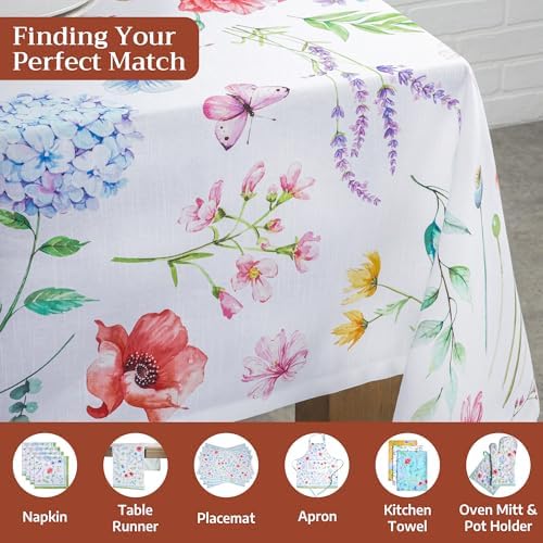 Maison d' Hermine Table Cloth Rectangle Table Reusable 100% Cotton 70"x108" - Image 4