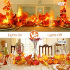 Joyhalo 6 Pack Fall Garland with 6.5FT LED Lights - Image 5