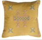 Indian Cotton Cushion Cover Sabra Kilim Pillow Cover Designer Decorative Sofa 18x18 Inche Handwoven Cushion Case for Farmhouse Home Decor Spring Decorative Pillow (Pattern 21) by Unknown