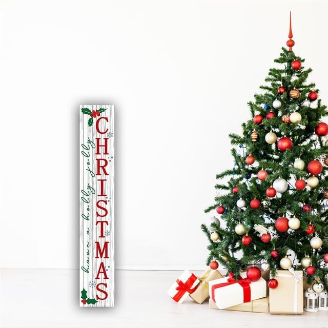 Merry Christmas Porch Leaner Sign Christmas Front Door Decor Sign 8"x48" Christmas Tall Porch Sign Farmhouse Christmas Sign - Image 5
