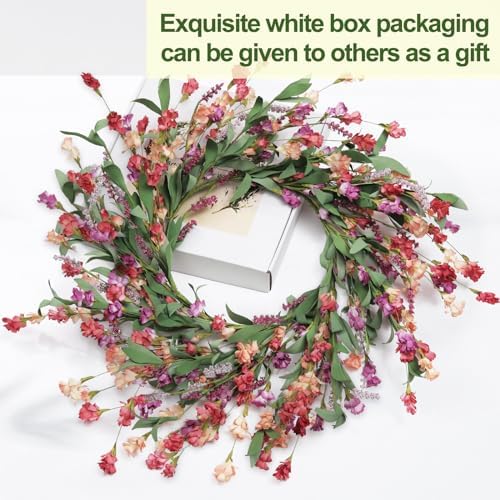 Artgar Front Door Wreath 24 Inch Spring/Summer Wreaths for Front Door - Image 3