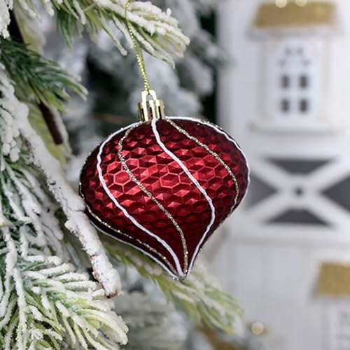 48 Pcs Christmas Balls Ornaments for Christmas Tree, Painted Shatterproof Plastic Decorative Baubles Hanging Ornaments for Xmas Tree Wreath Holiday Party Wedding Decoration, Gold - Image 4