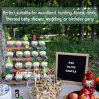 2Pcs Wooden Cupcake Stand - 4 Tier Cupcake Display Stand, Rustic Tiered Display Stand, Tool Free Installation Cupcake Stand for Birthday Party Decoration Supplies - Image 2