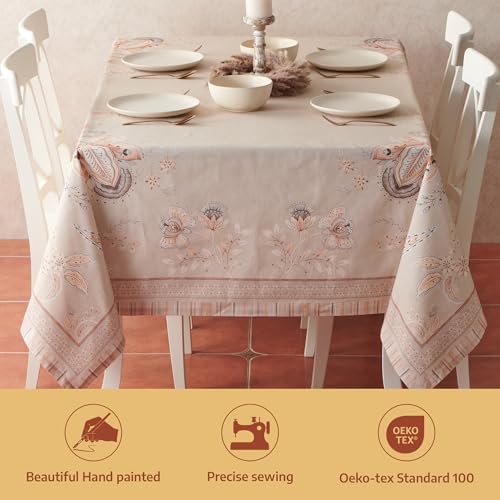 Maison d' Hermine Table Cloth Rectangle Table 100% Combed Cotton 70"x90" - Image 2