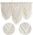 Achart Macrame Wall Hanging Large- Boho Wall Decor- large wall art- Wall Decor Living Room- Macrame Tapestry Boho Decor for Bedroom (Beige-H) - Image 5