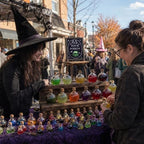 Suclain 30 Pcs Halloween Decoration Indoor, Glass Potion Bottles Set - Image 4