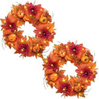 20 Inch Fall Wreaths for Front Door, Fall Decorations for Home by Siyaluens