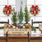 ATDAWN 2 Pcs Christmas Wreath, 15 Inch Outdoor Lighted Wreath for Front Door, Xmas Holiday Party Decorations - Image 4