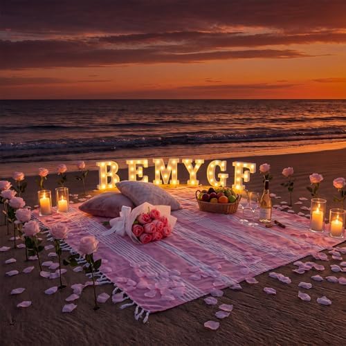 Ceenna Will You Be My Girlfriend Proposal Decoration Set,Pink,Classic - Image 4