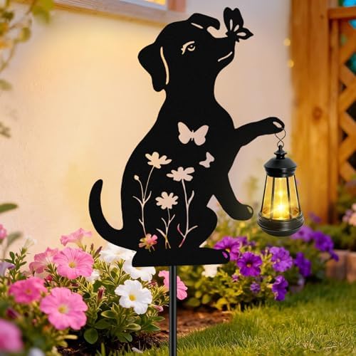 ANGMLN Dog Outdoor Solar Lantern Waterproof, Hanging Lights Lawn Ornaments by ANGMLN