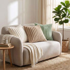 Pallene Faux Fur Decorative Throw Pillow Covers 16x16 Set of 2, Khaki - Image 5