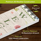 Briarwood Lane Spring Double Sided Reversible Pine Porch Leaner 47x9.5 Seasonal Trucks For Spring Porch Leaner - Image 5