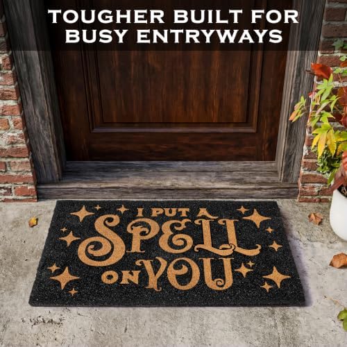 I Put a Spell on You Welcome Mat 30x17 Inch, Hocus Pocus Doormat Coir Fall - Image 3